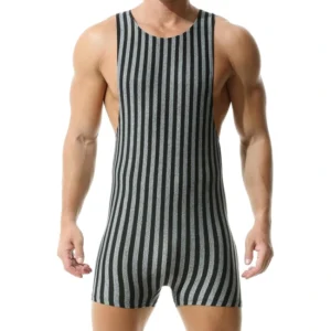 Black Grey Stretchy Base Layer Swimwear