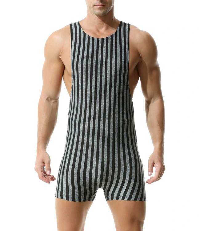 Black Grey Stretchy Base Layer Swimwear