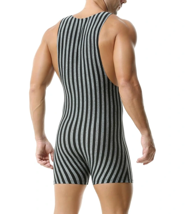 Black Grey Stretchy Base Layer Swimwear - Image 2