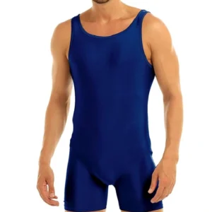Blue Men’s sleeveless Stretch Fit Swimwear